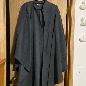 Anthony Richard’s Gray Feels Like Fleece Open Front Poncho All Sizes